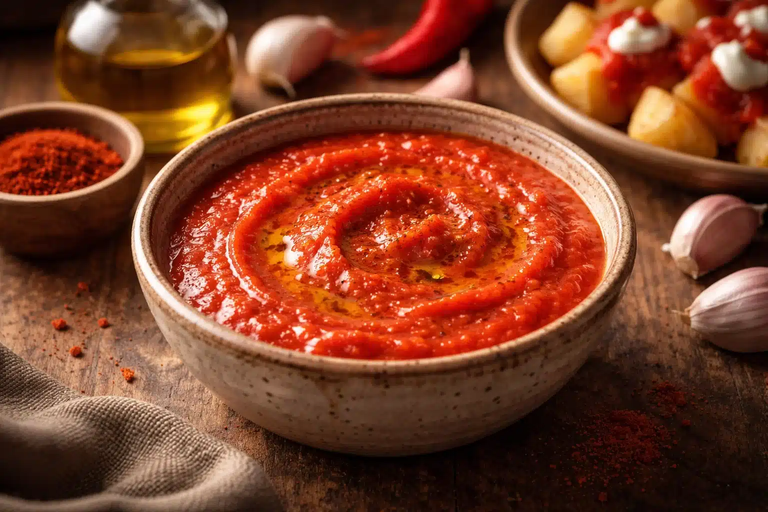 Add liquid and simmer the sauce