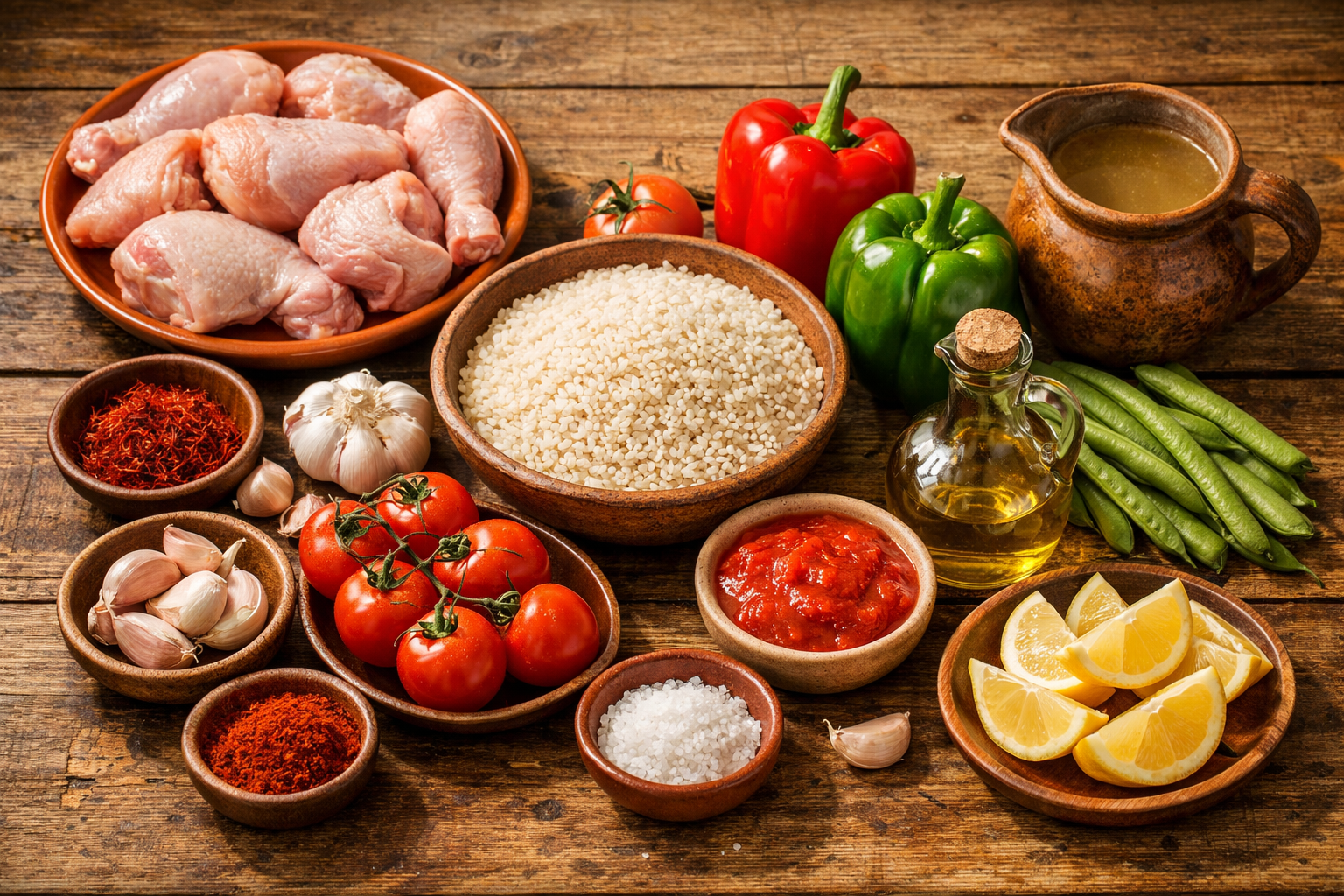 Ingredients for This Chicken Paella Recipe