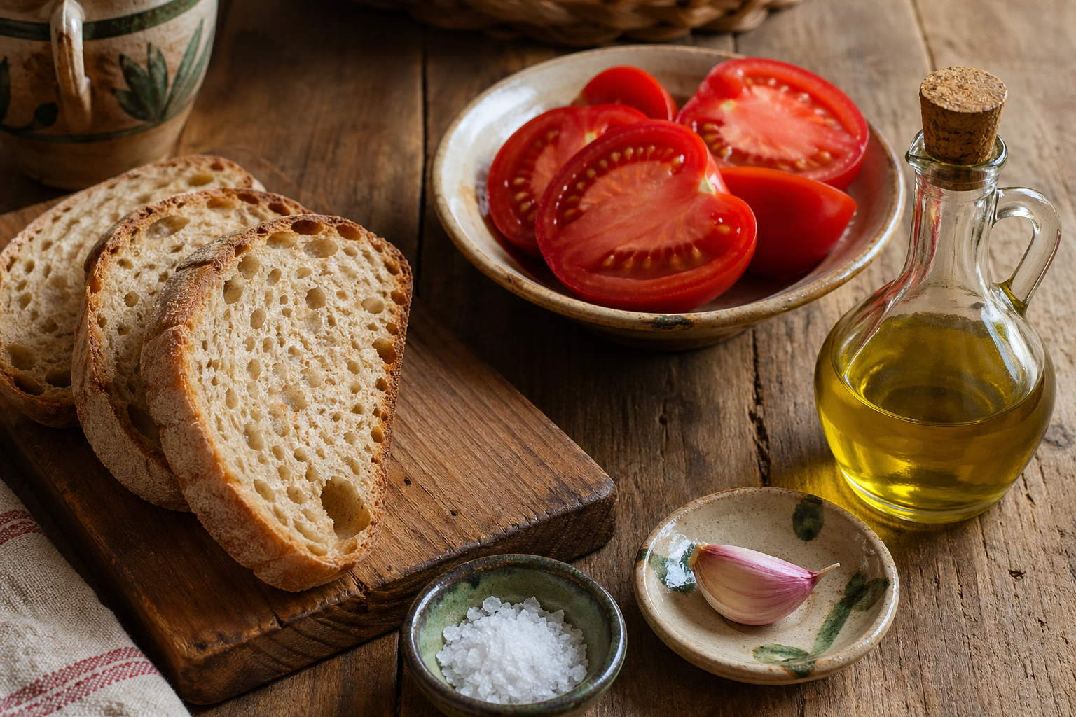 Ingredients for This Pan con Tomate Recipe