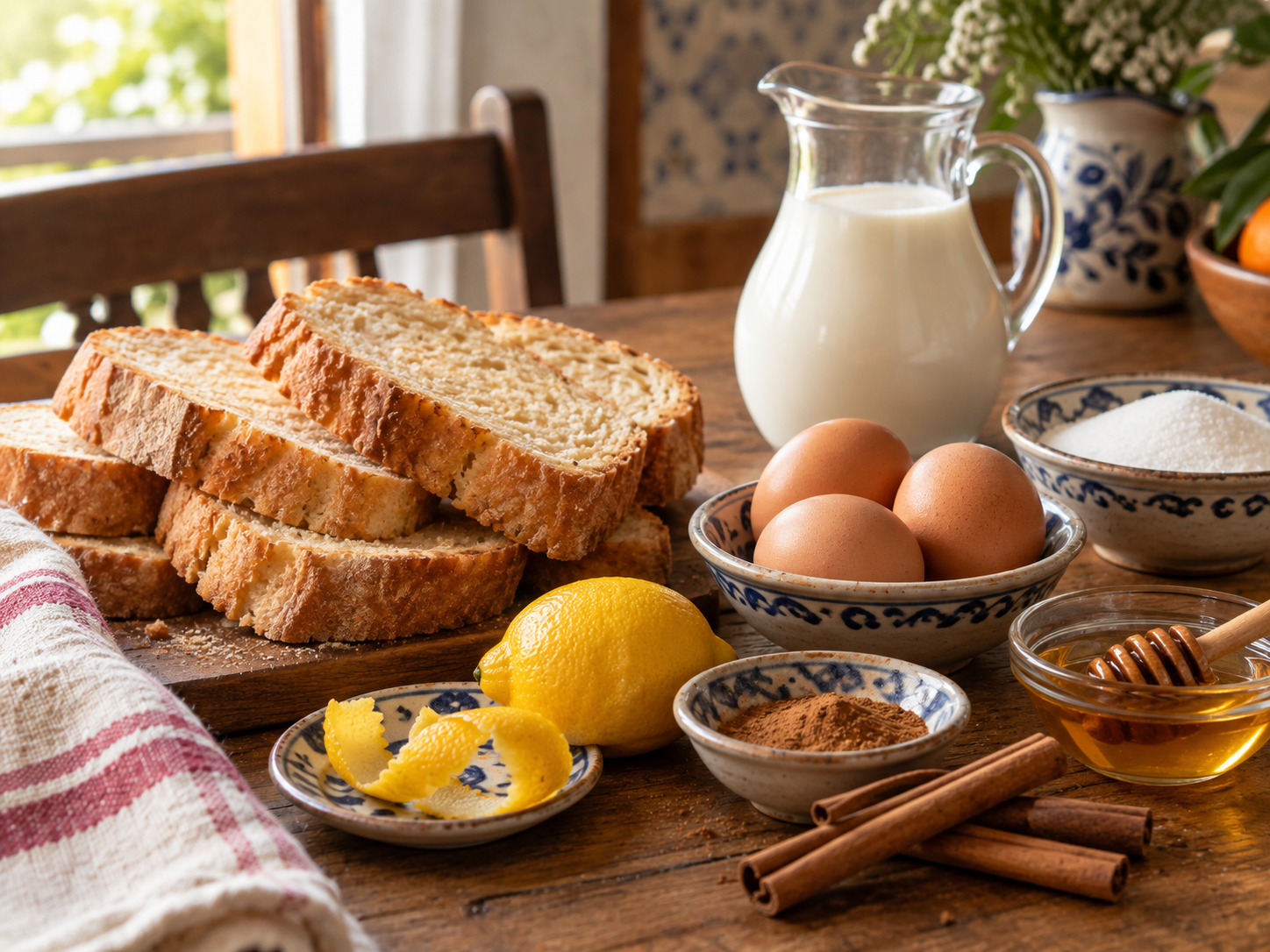 Ingredients for Spanish Torrijas