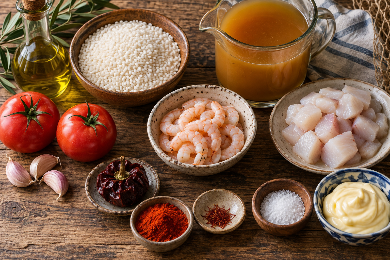 Ingredients for Arroz a Banda