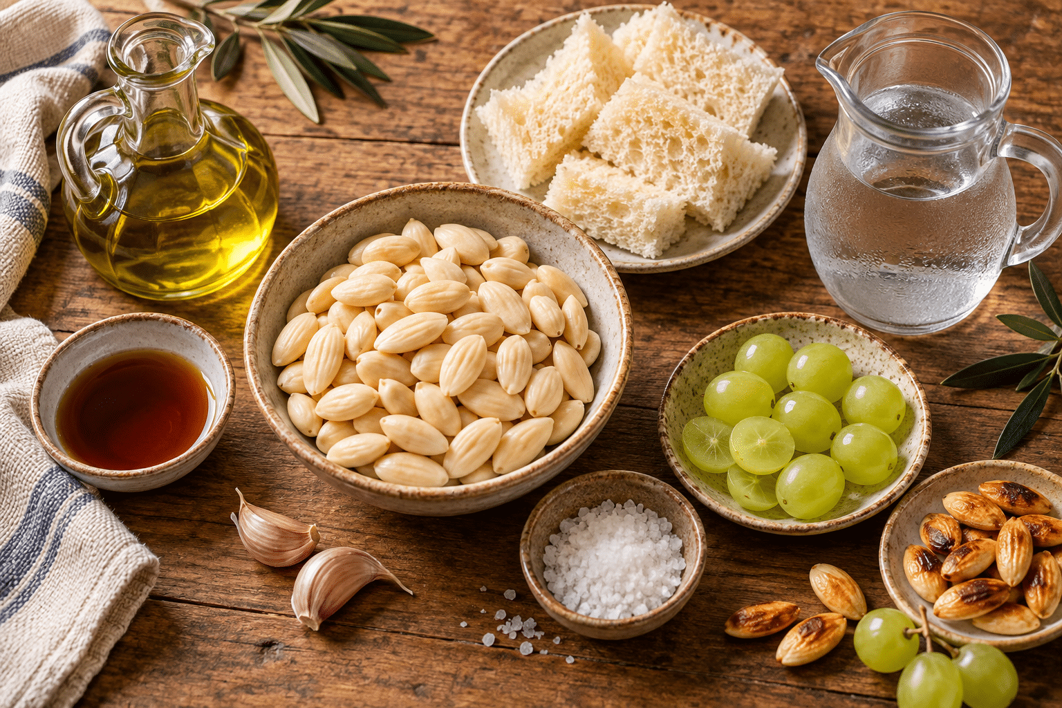 Ingredients for Ajoblanco