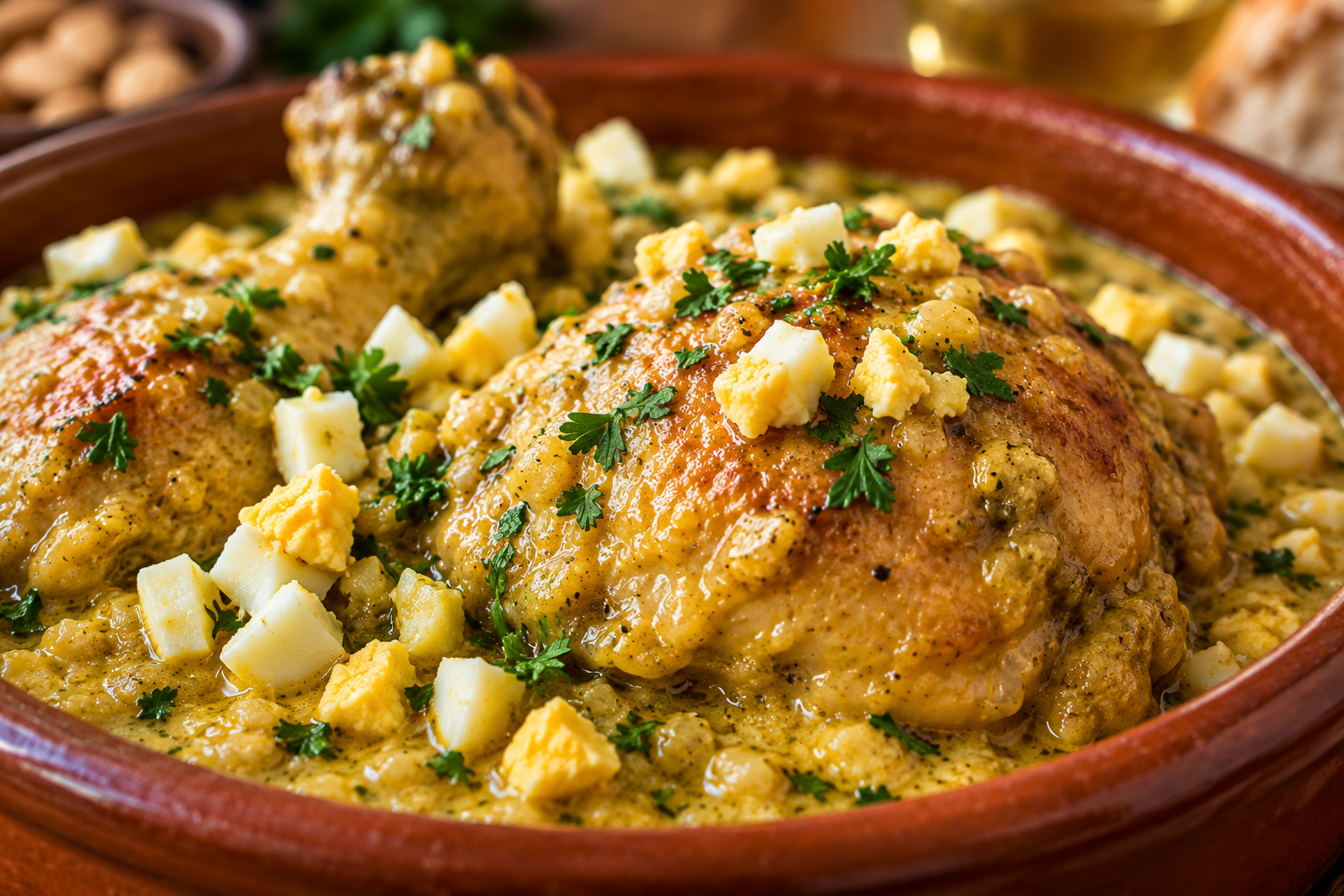 Spanish Chicken Pepitoria.